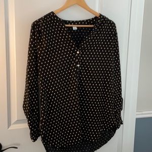 Old Navy Black Printed Top